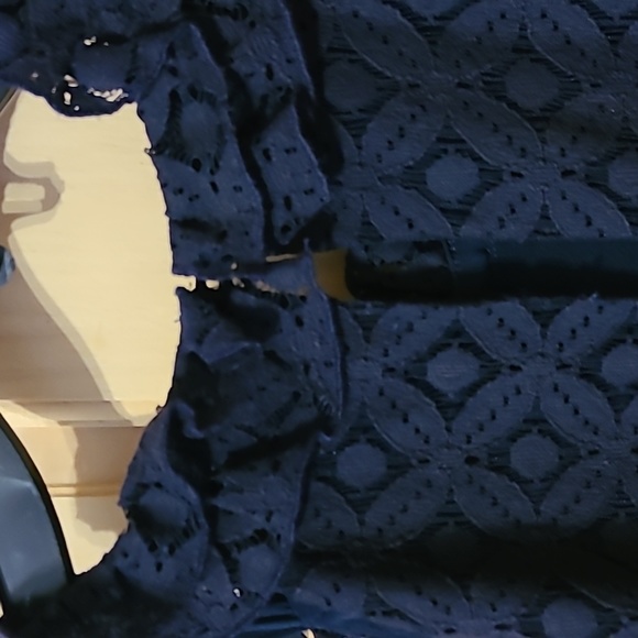 Milly Vintage tweed and lace high neck halter dress sz 12 - Picture 8 of 9